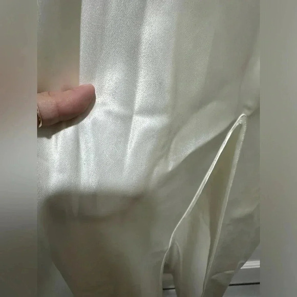 Vintage Victoria’s Secret White lace and satin slip dress wedding bridal size L - Picture 5 of 6